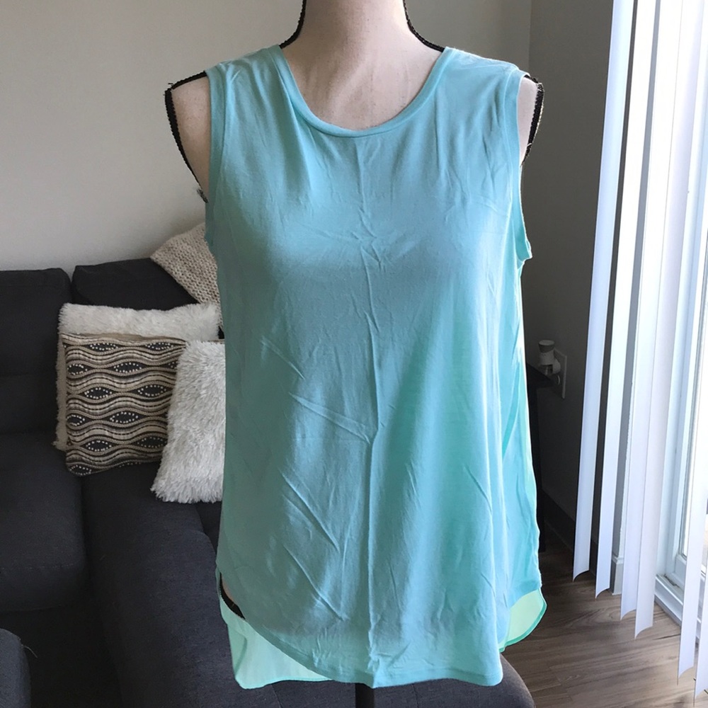 Aqua dress tank